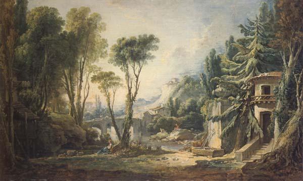 Francois Boucher Desian fro a Stage Set France oil painting art